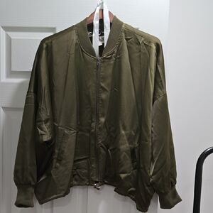 Olive Green Bomber Jacket